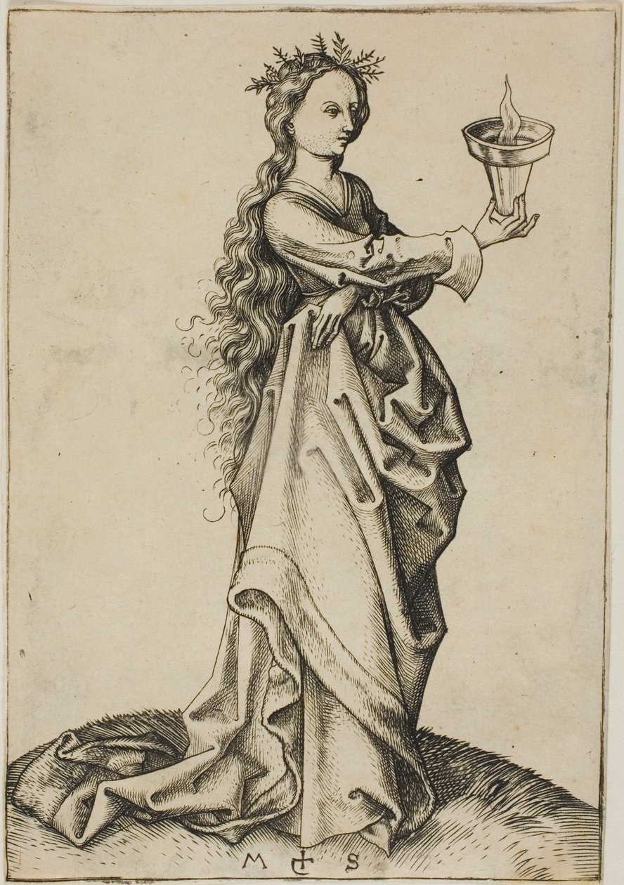 La terza Vergine saggia da Martin Schongauer