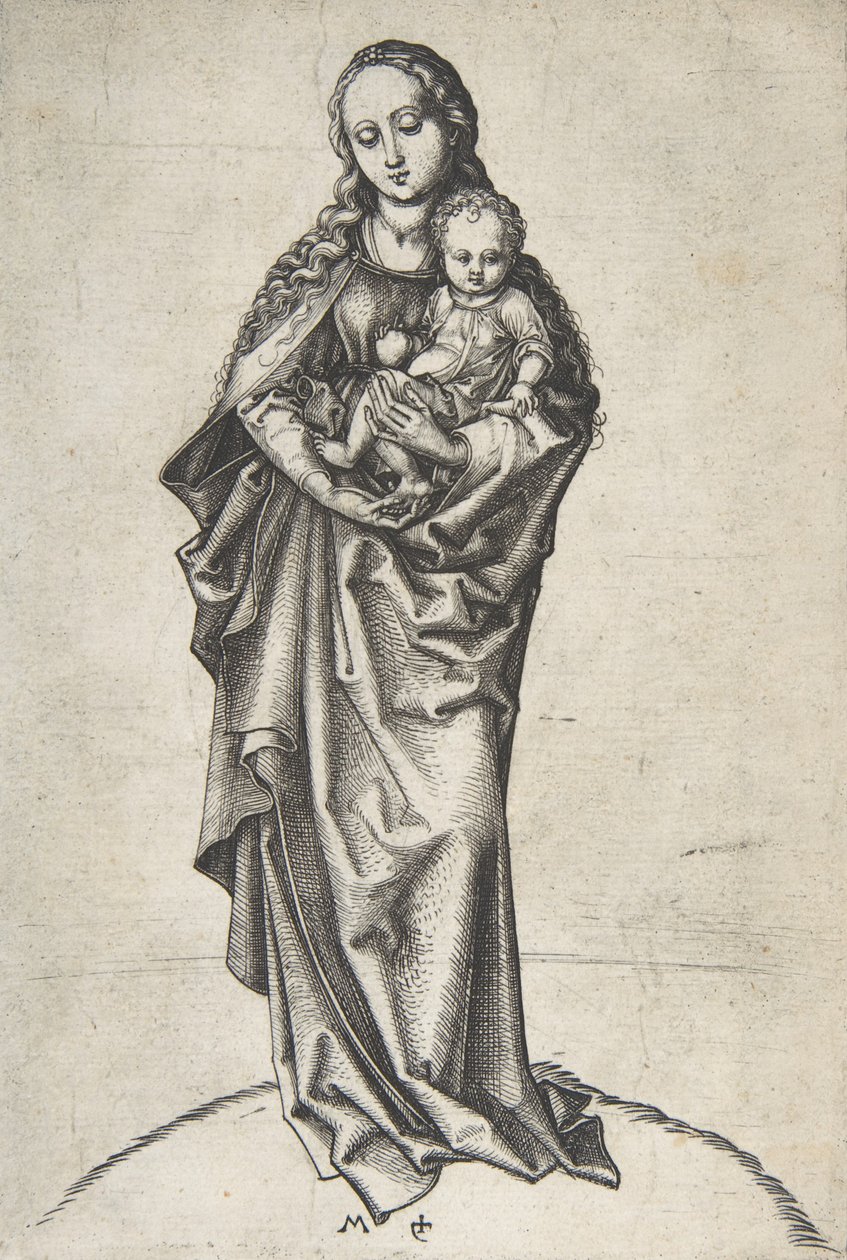 Vergine e Bambino con una mela da Martin Schongauer