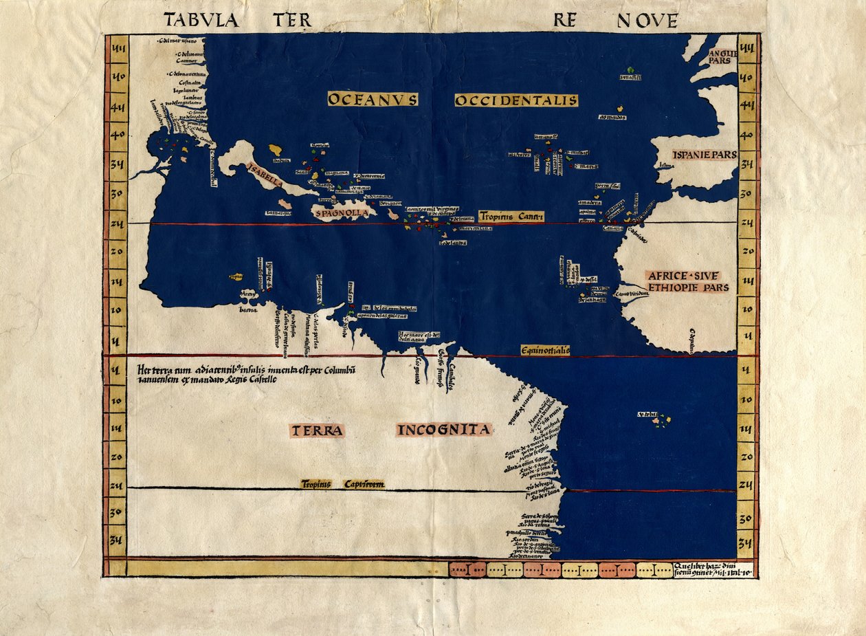 Tabula Terre Nove da Martin & Schött Johann Waldseemüller