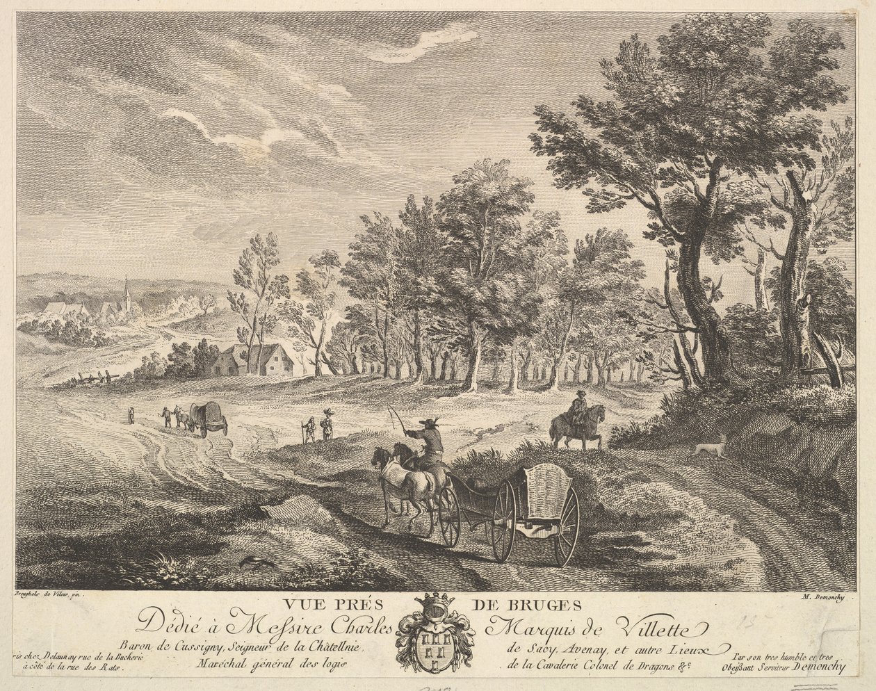 Vista vicino a Bruges da Martin de Monchy