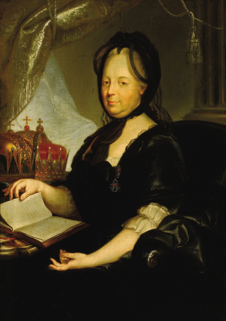 Caterina II in lutto, 1760s da Martin van Meytens the Younger