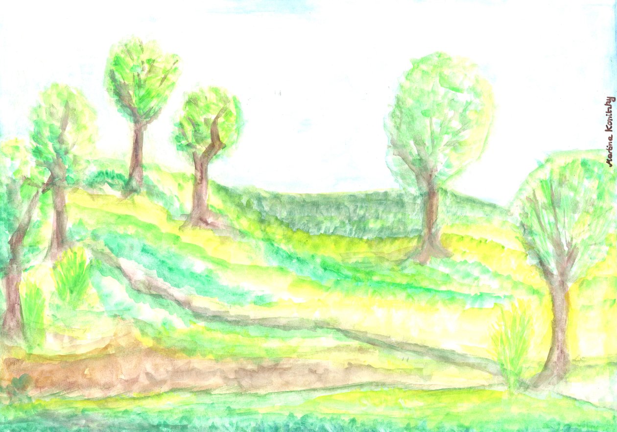 Vista sul giardino in primavera da Martina Konitzky