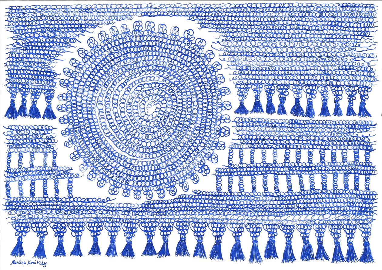 Uncinetto inchiostro blu da Martina Konitzky