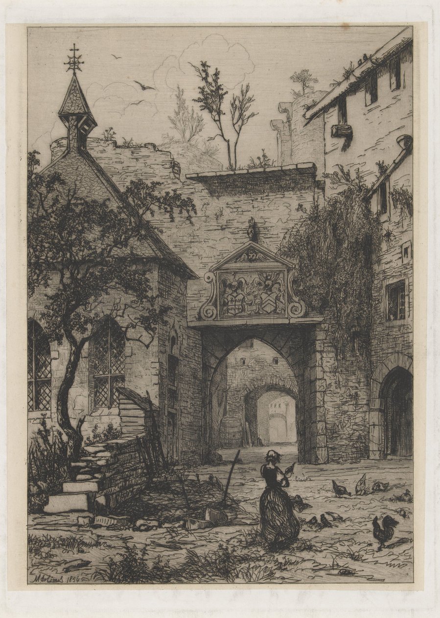 Ingresso del castello di Hollenfeltz da Martinus Antonius Kuytenbrouwer jr.