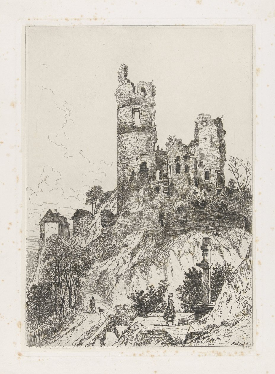 Torre del Castello di Falkenstein da Martinus Antonius Kuytenbrouwer jr.