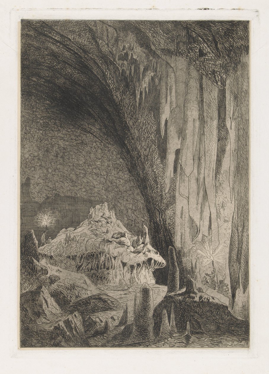 Sala nelle grotte di Han da Martinus Antonius Kuytenbrouwer jr.