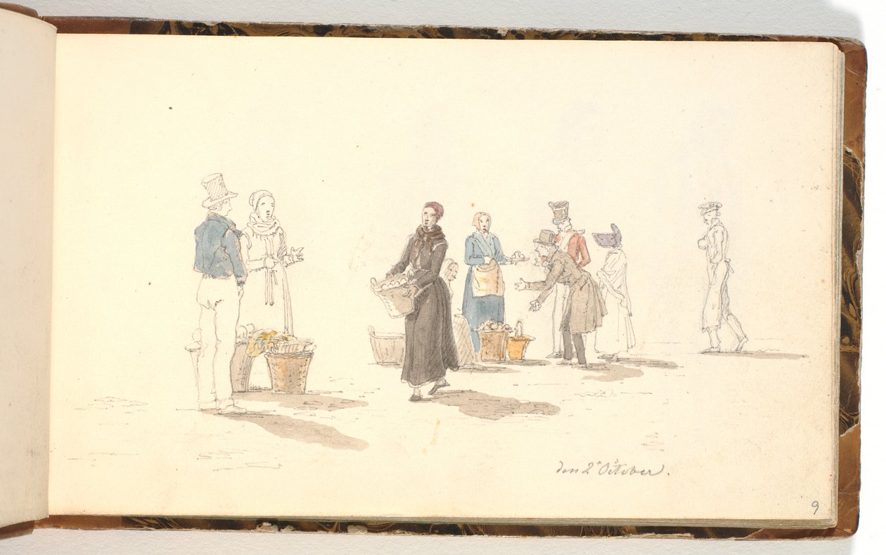 Venditori di frutta da Martinus Rørbye