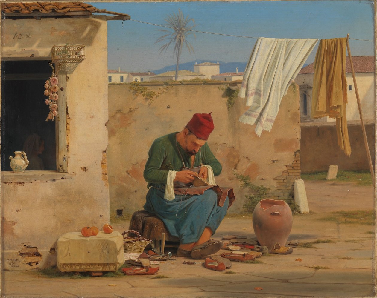 Calzolaio greco da Martinus Rørbye