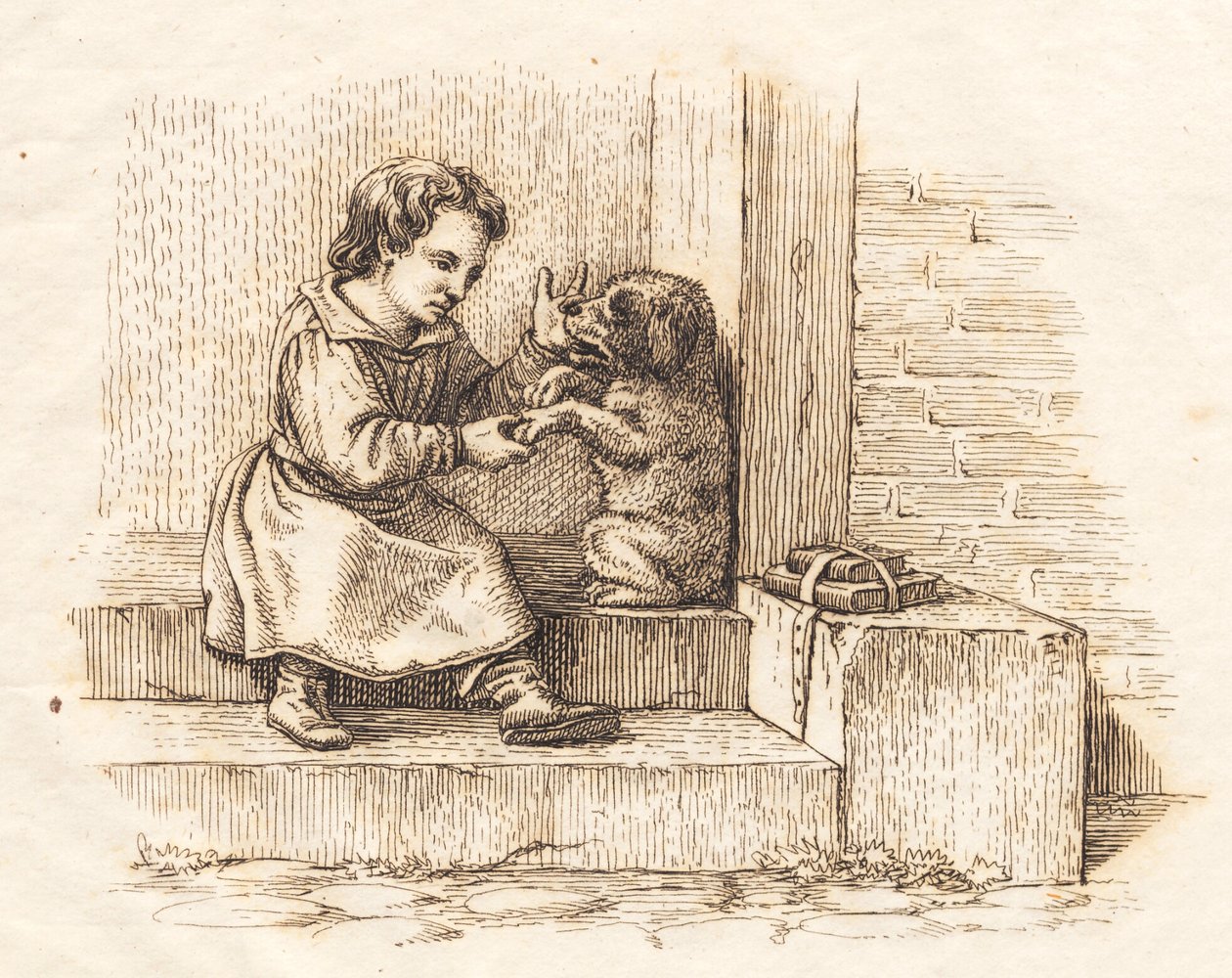 Illustrazione per "Cinquanta favole per bambini" di Hey da Martinus Rørbye