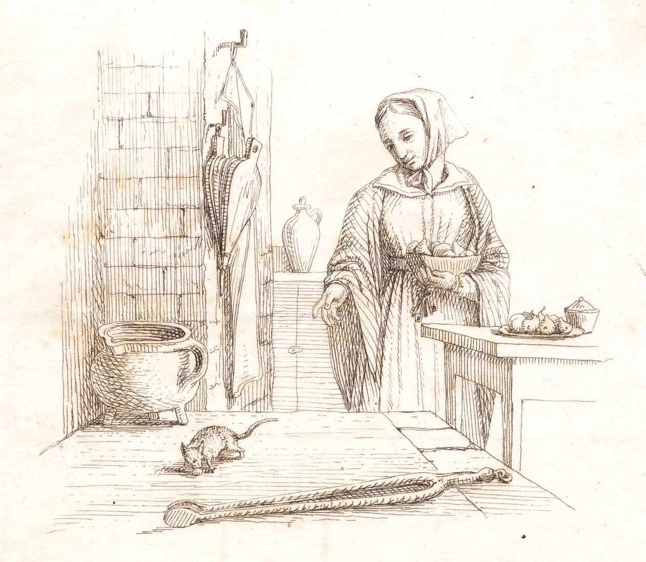 Illustrazione per "Halvhundrede Fabler for Børn" di Hey da Martinus Rørbye