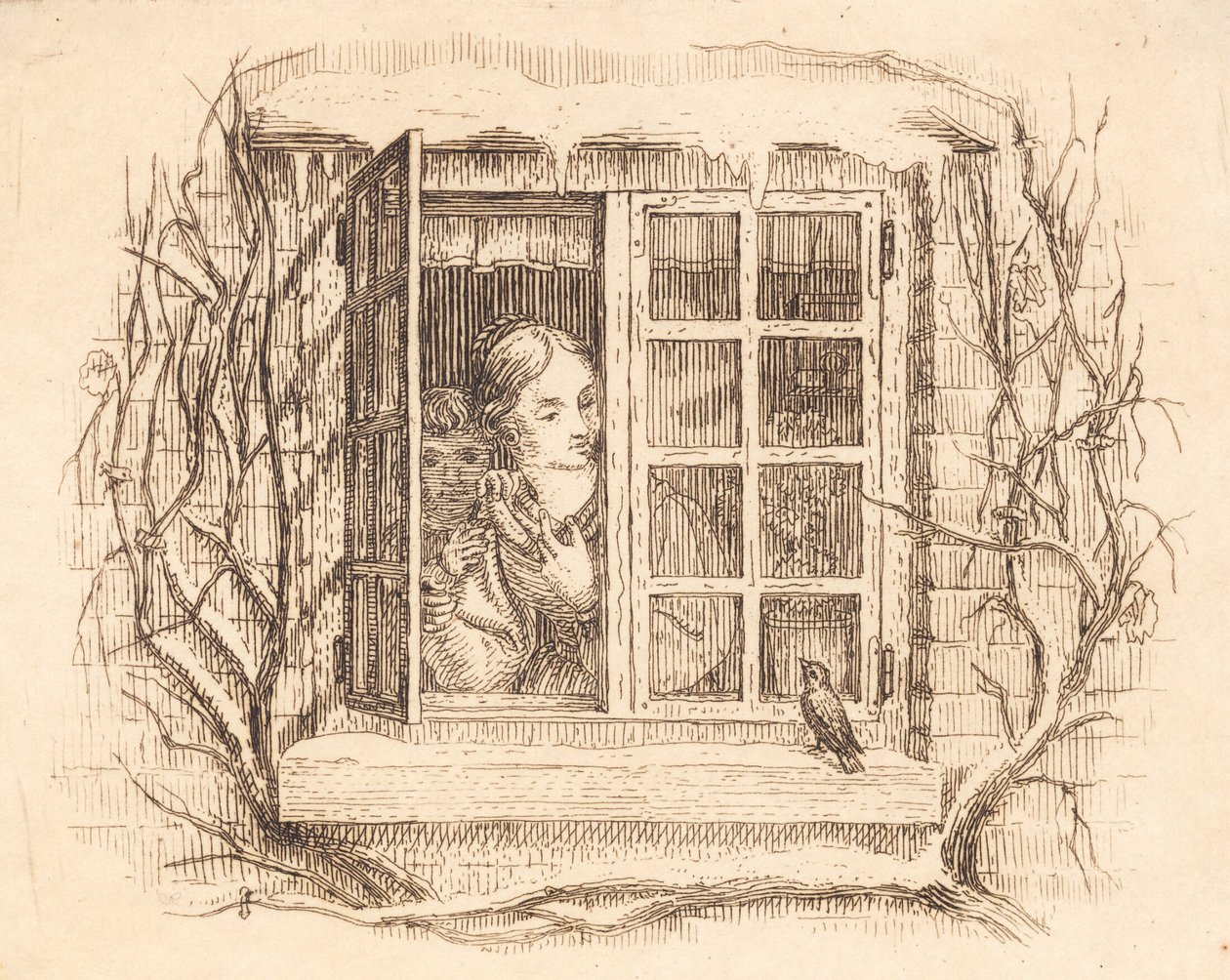 Illustrazione per "Halvhundrede Fabler for Børn" di Hey da Martinus Rørbye