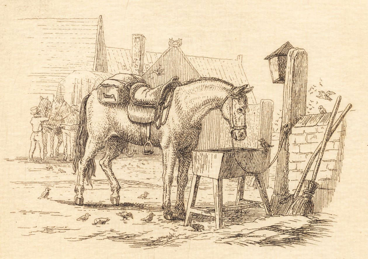 Illustrazione per "Cinquanta favole per bambini" di Hey da Martinus Rørbye