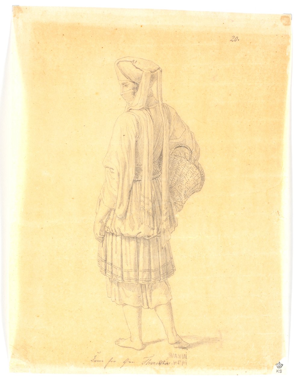 Frau von der Insel Thermia da Martinus Rørbye