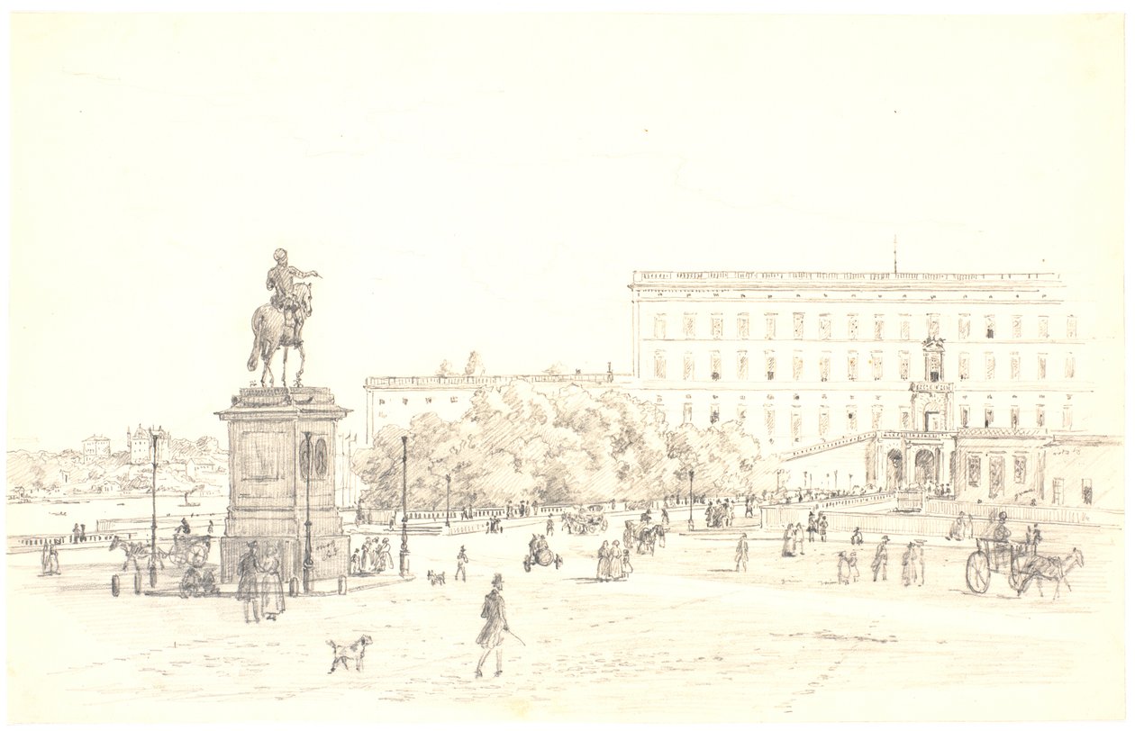 Il castello di Stoccolma da Martinus Rørbye