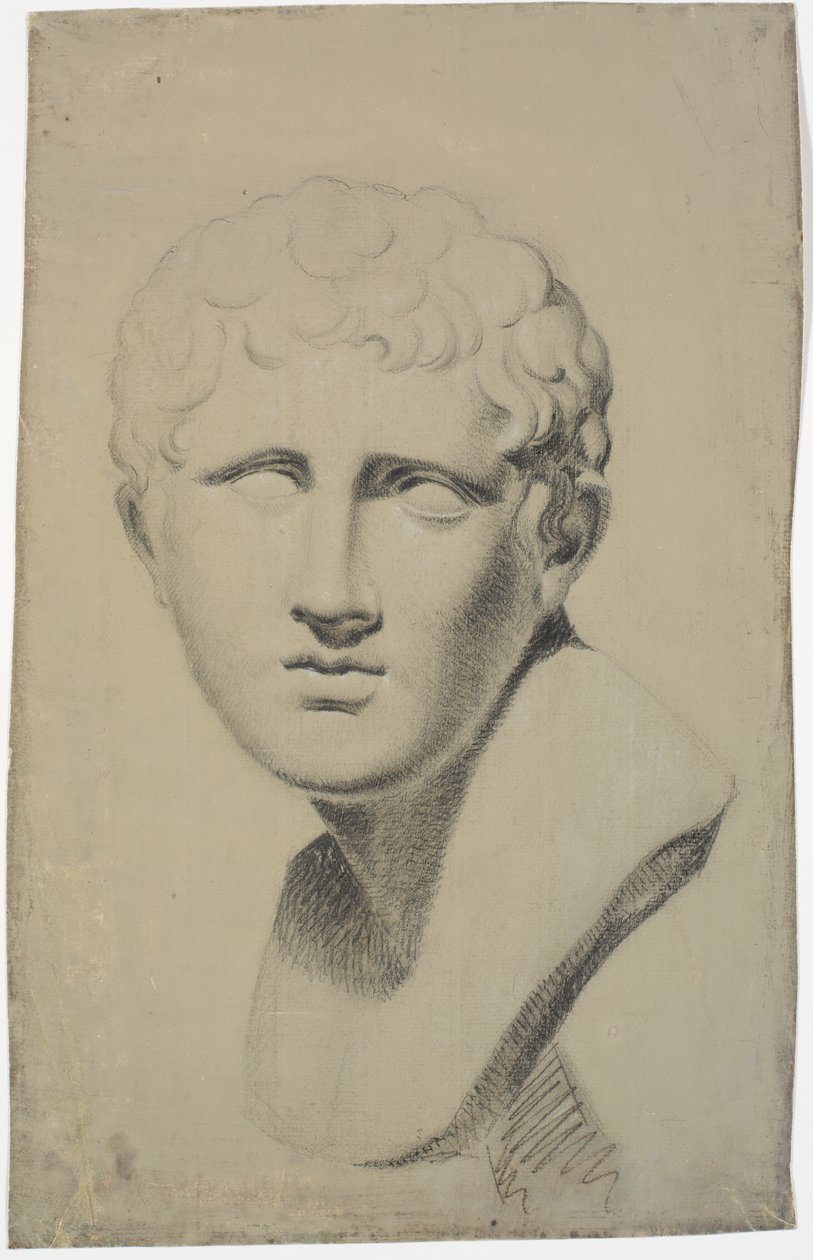 Studio di una testa di giovane antico da Martinus Rørbye