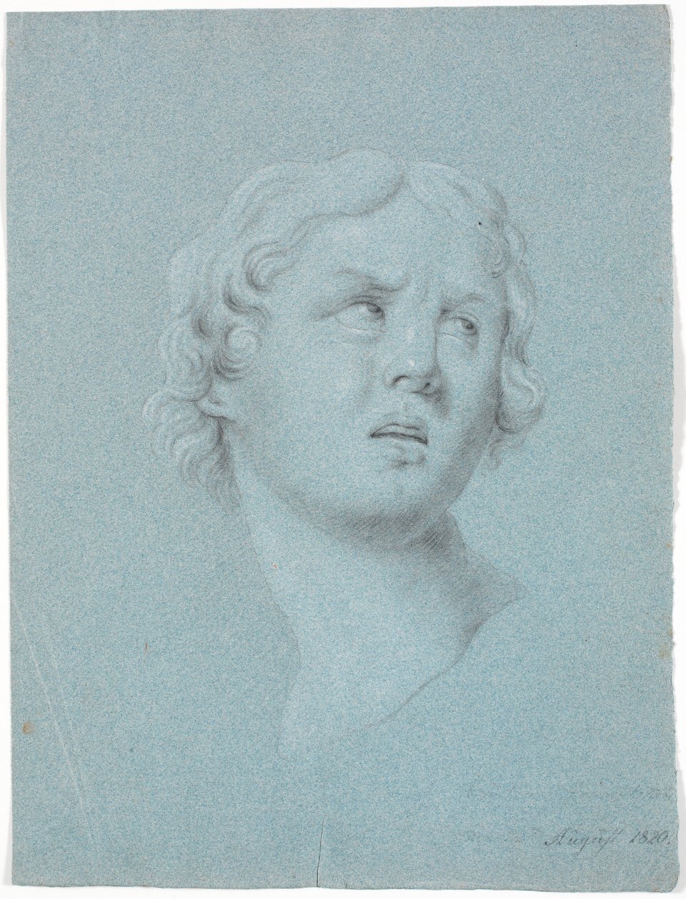 Studio di testa di donna, girata 3/4 a destra da Martinus Rørbye