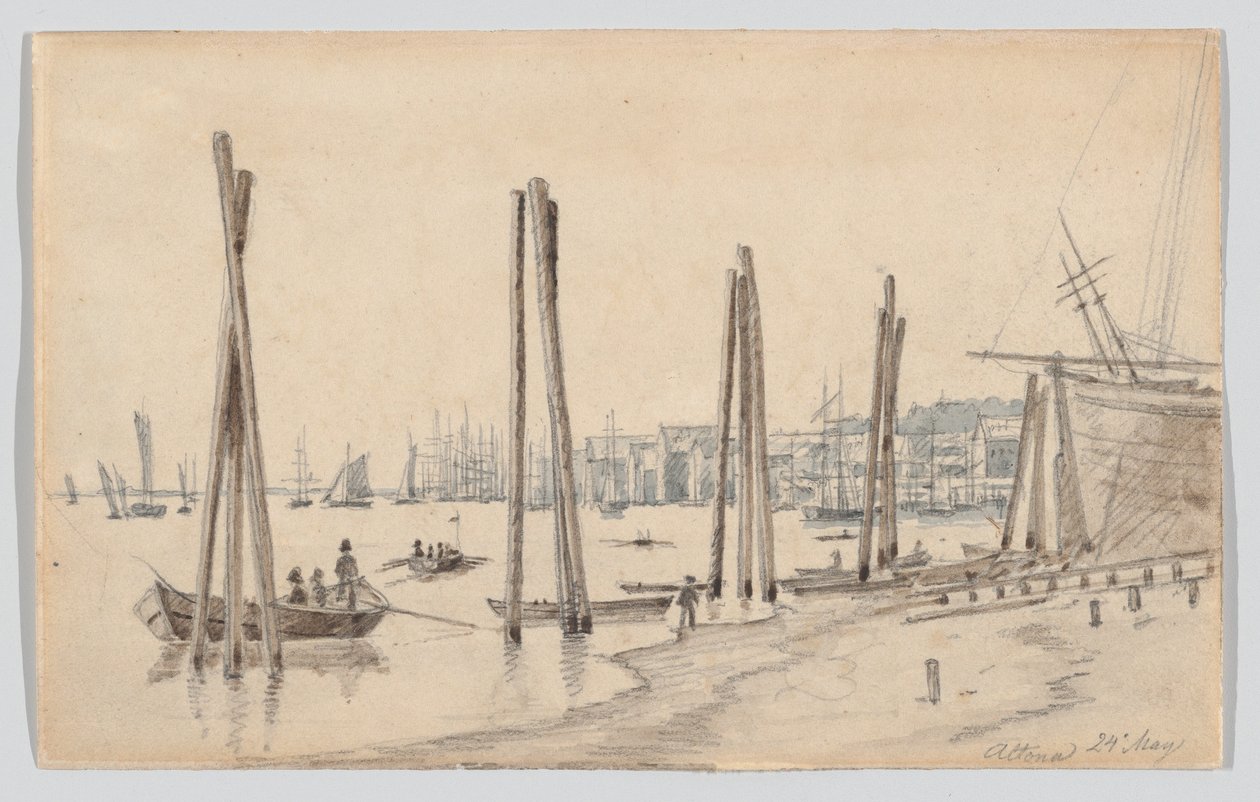 La costa di Altona vista da est da Martinus Rørbye