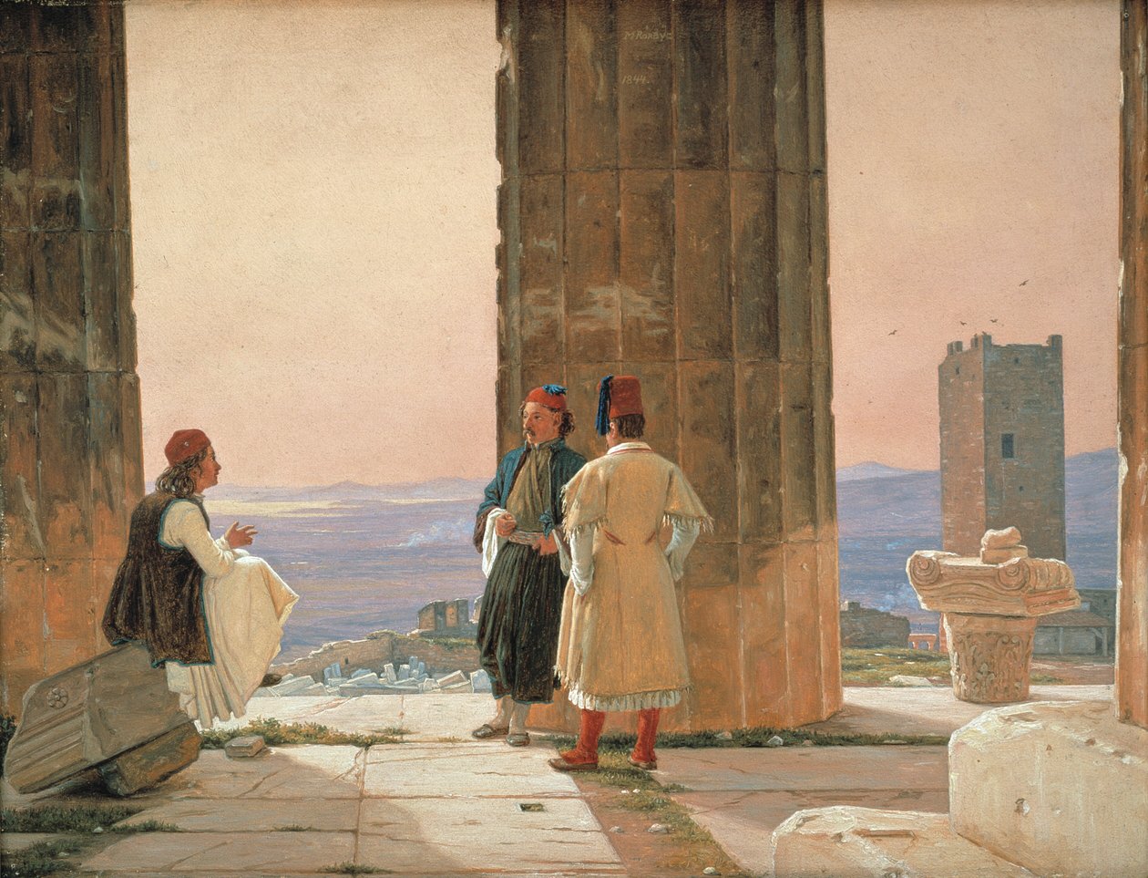 La vista dal Tempio di Atena sull