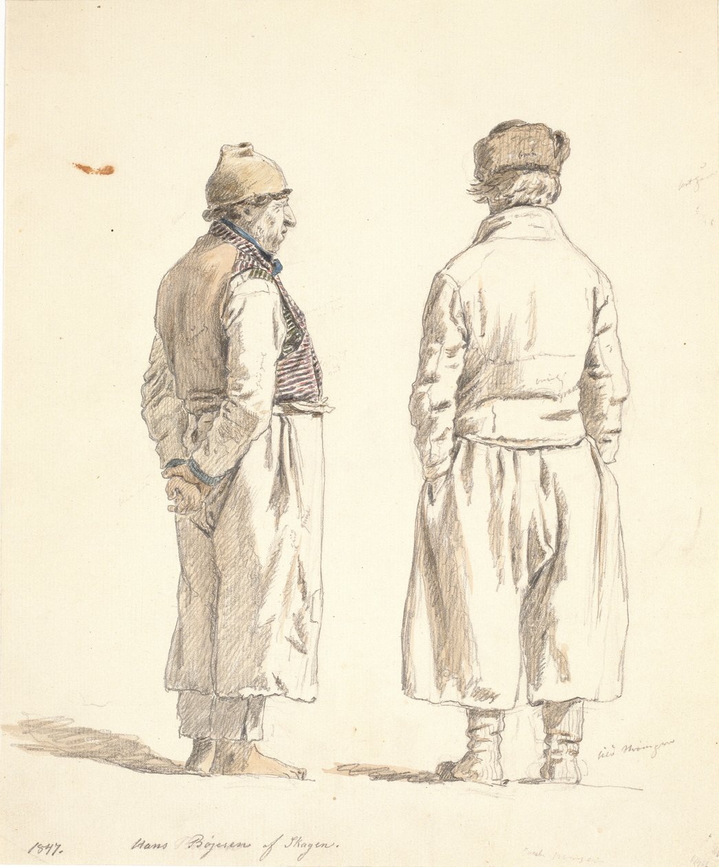 Due pescatori di Skagen da Martinus Rørbye