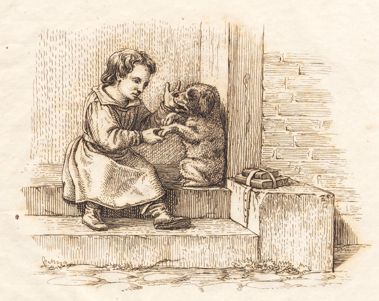 Illustrazione per "Cinquanta favole per bambini" di Hey da Martinus Rørbye