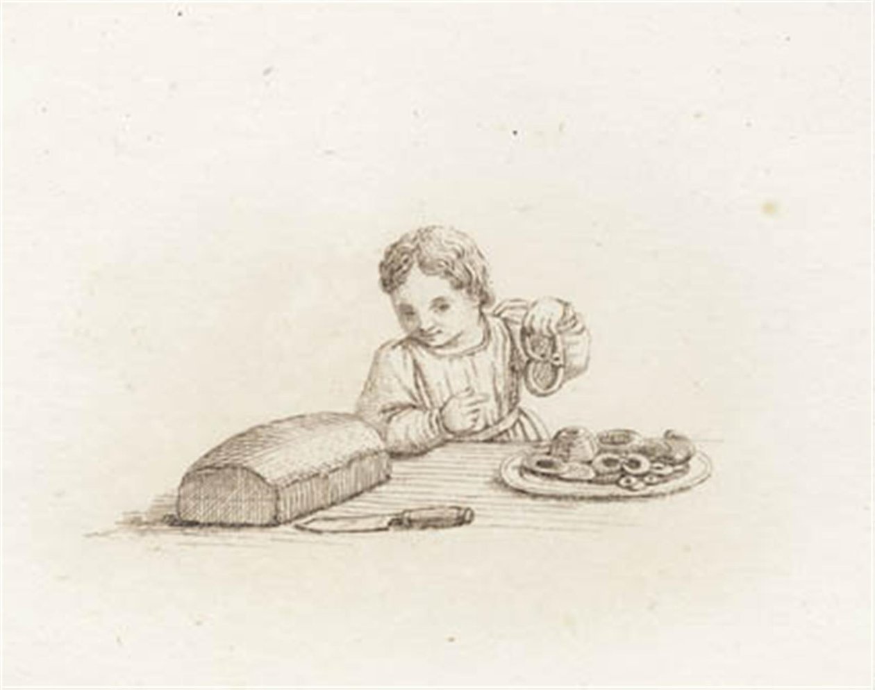 Illustrazione per "Cinquanta favole per bambini" di Hey da Martinus Rørbye