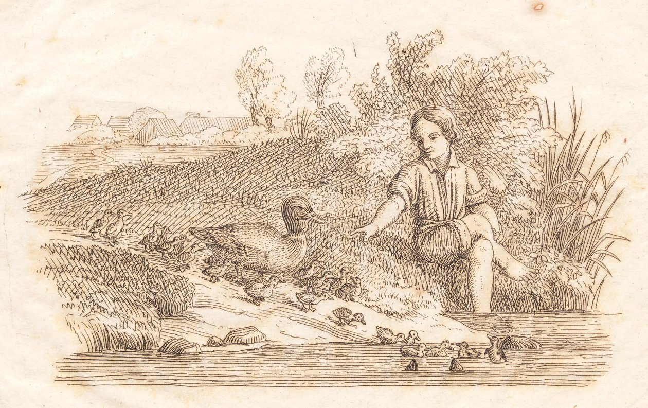 Illustrazione per "Cinquanta favole per bambini" di Hey da Martinus Rørbye