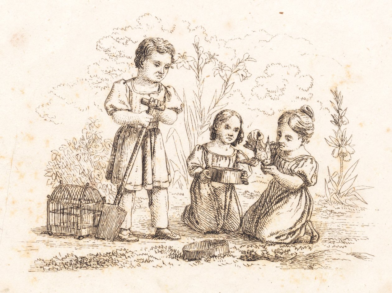 Illustrazione per "Cinquanta favole per bambini" di Hey da Martinus Rørbye