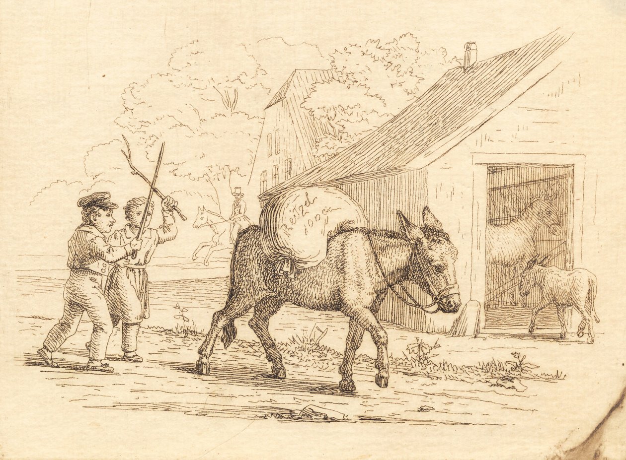 Illustrazione per "Cinquanta favole per bambini" di Hey da Martinus Rørbye
