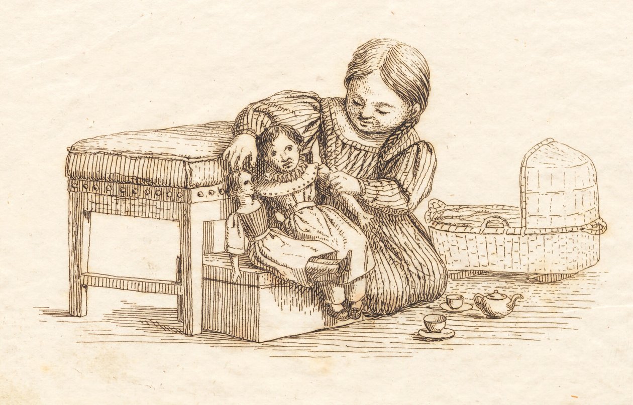 Illustrazione per "Cinquanta favole per bambini" di Hey da Martinus Rørbye