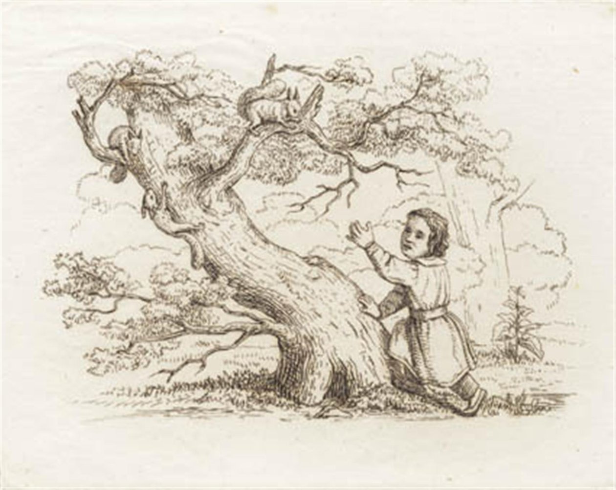 Illustrazione per "Cinquanta favole per bambini" di Hey da Martinus Rørbye