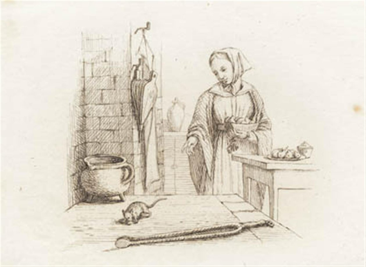 Illustrazione per "Cinquanta favole per bambini" di Hey da Martinus Rørbye