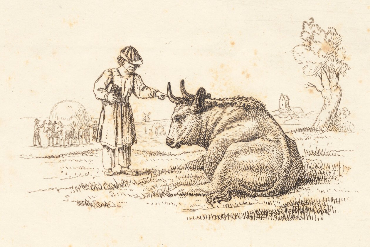 Illustrazione per "Cinquanta favole per bambini" di Hey da Martinus Rørbye