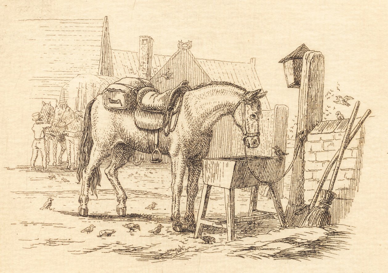 Illustrazione per "Cinquanta favole per bambini" di Hey da Martinus Rørbye