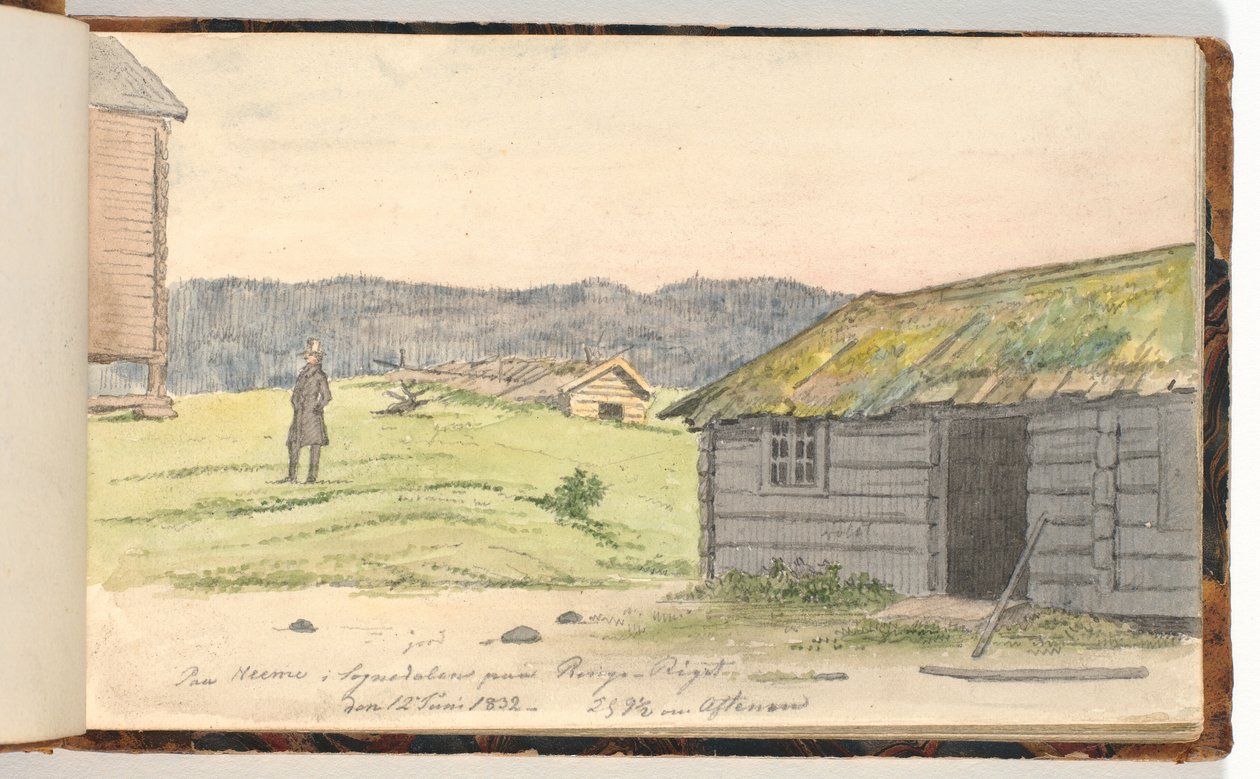 Paesaggio con fattorie da Martinus Rørbye