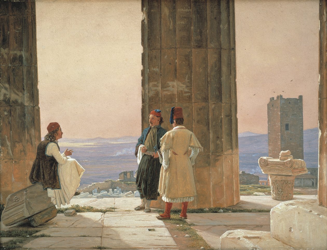 La vista dal Tempio di Atena sull