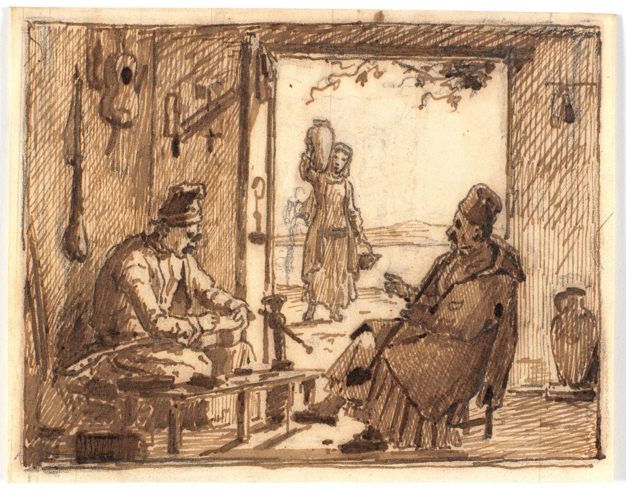 Scena di officina da Martinus Rørbye