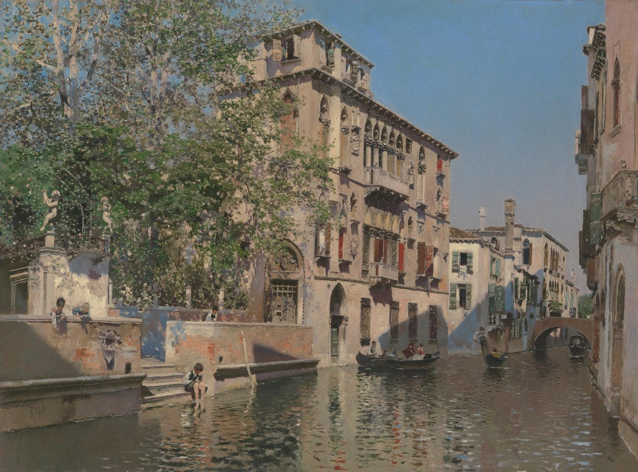 Un Canale a Venezia, c.1875 da Martín Rico y Ortega