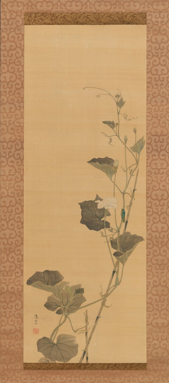 Fiori di zucca e scarabeo da Maruyama Ôshin
