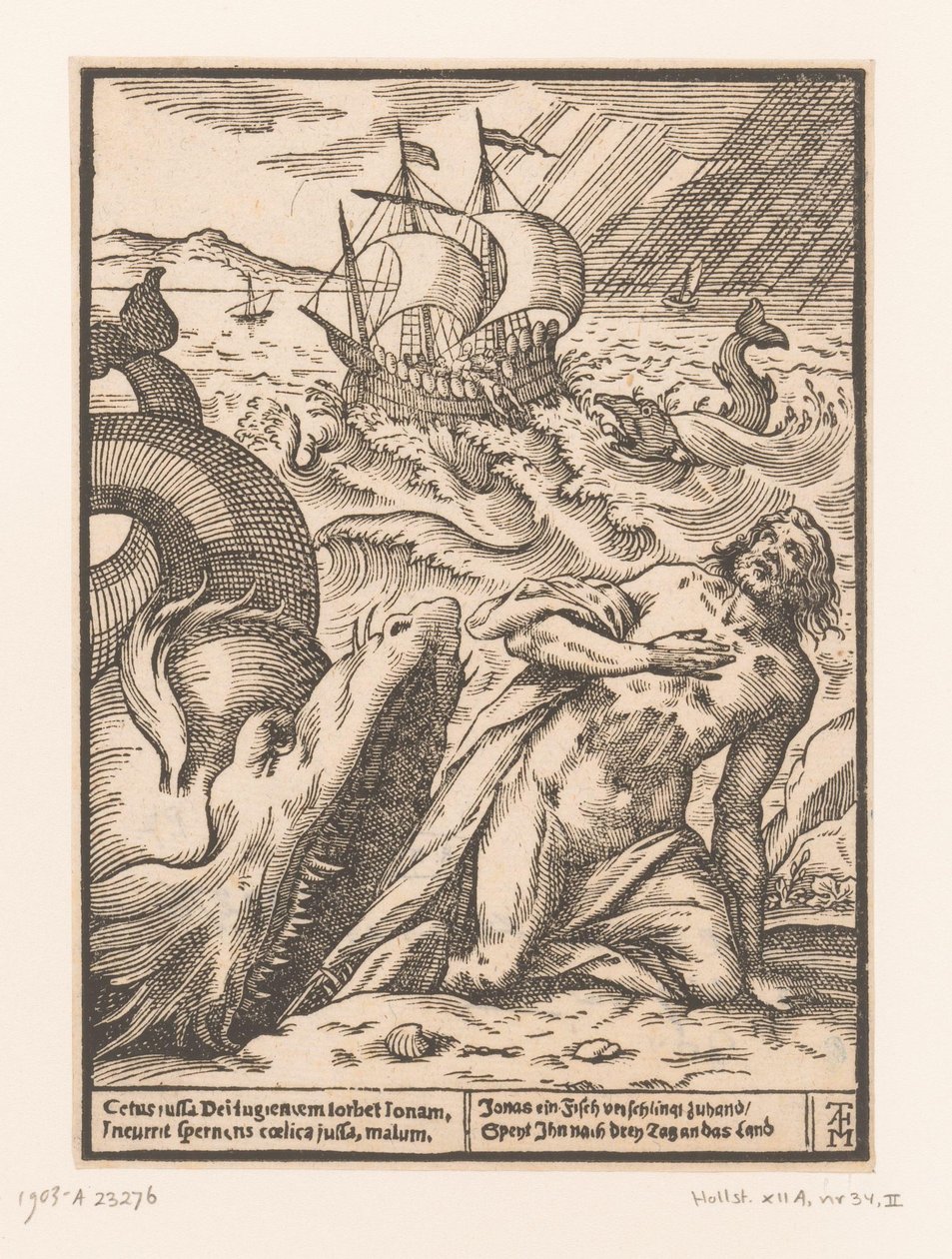 Giona gettato sulla costa (serie Leven van Christus, evangeslisten en heiligen) da Marx Anton Hannas