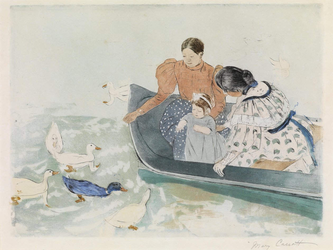 Nutrire le anatre da Mary Cassatt