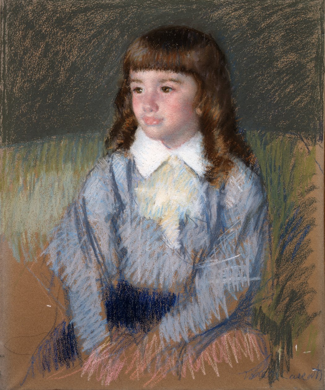 Ragazzino in blu da Mary Cassatt