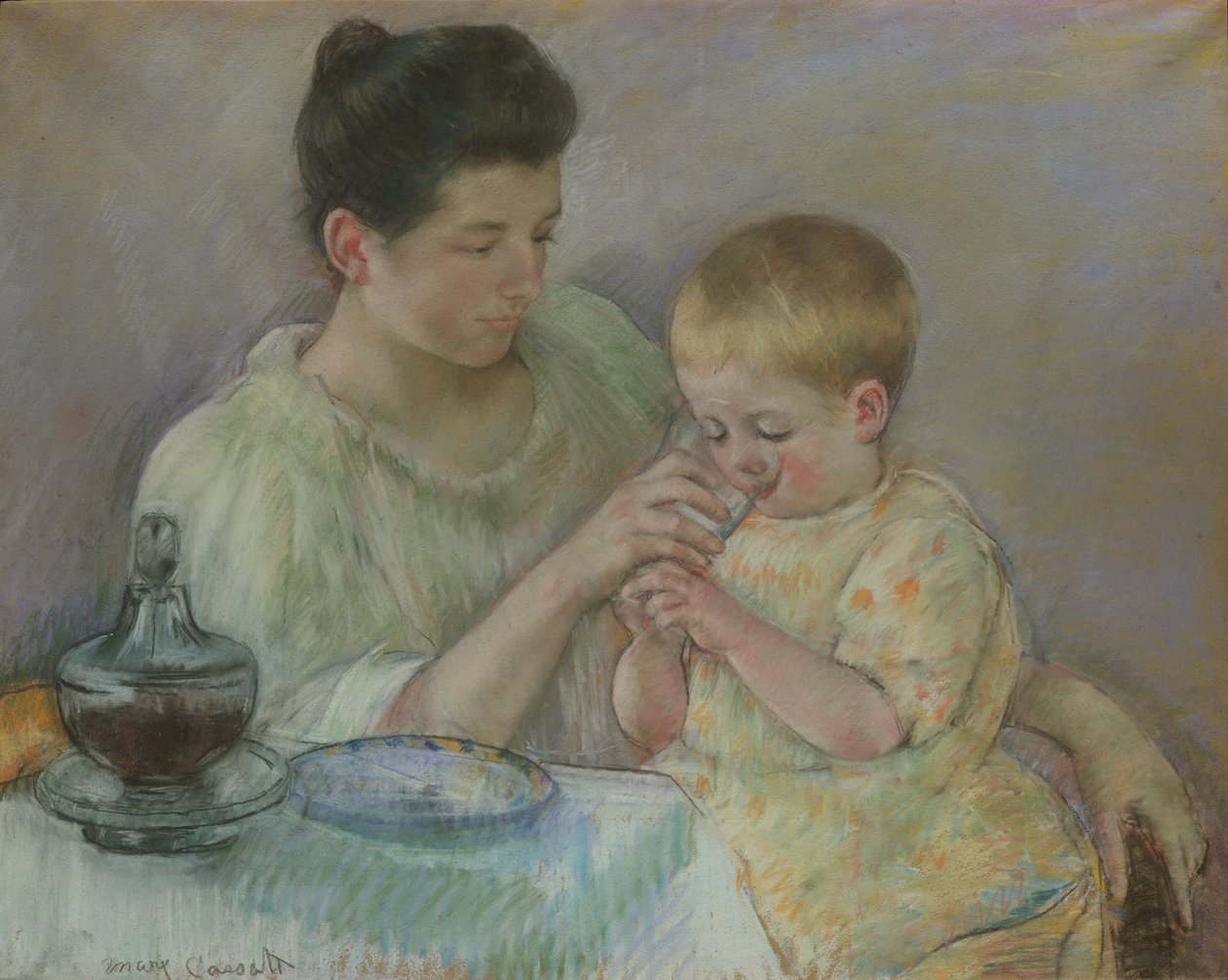 Madre che nutre il bambino, 1898 da Mary Cassatt