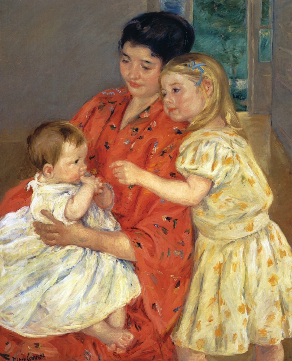 Madre e Sarah con il bambino, 1901 da Mary Cassatt