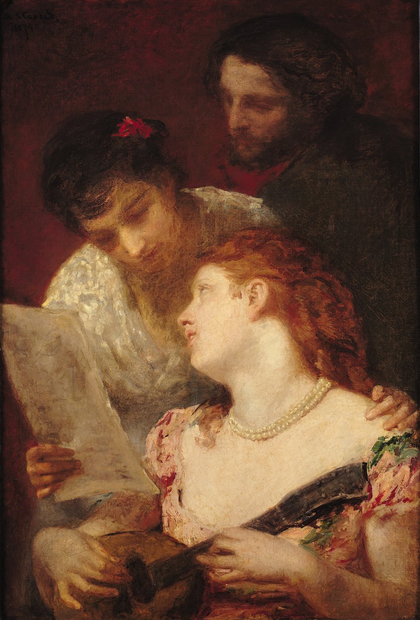 Festa musicale, 1874 da Mary Cassatt