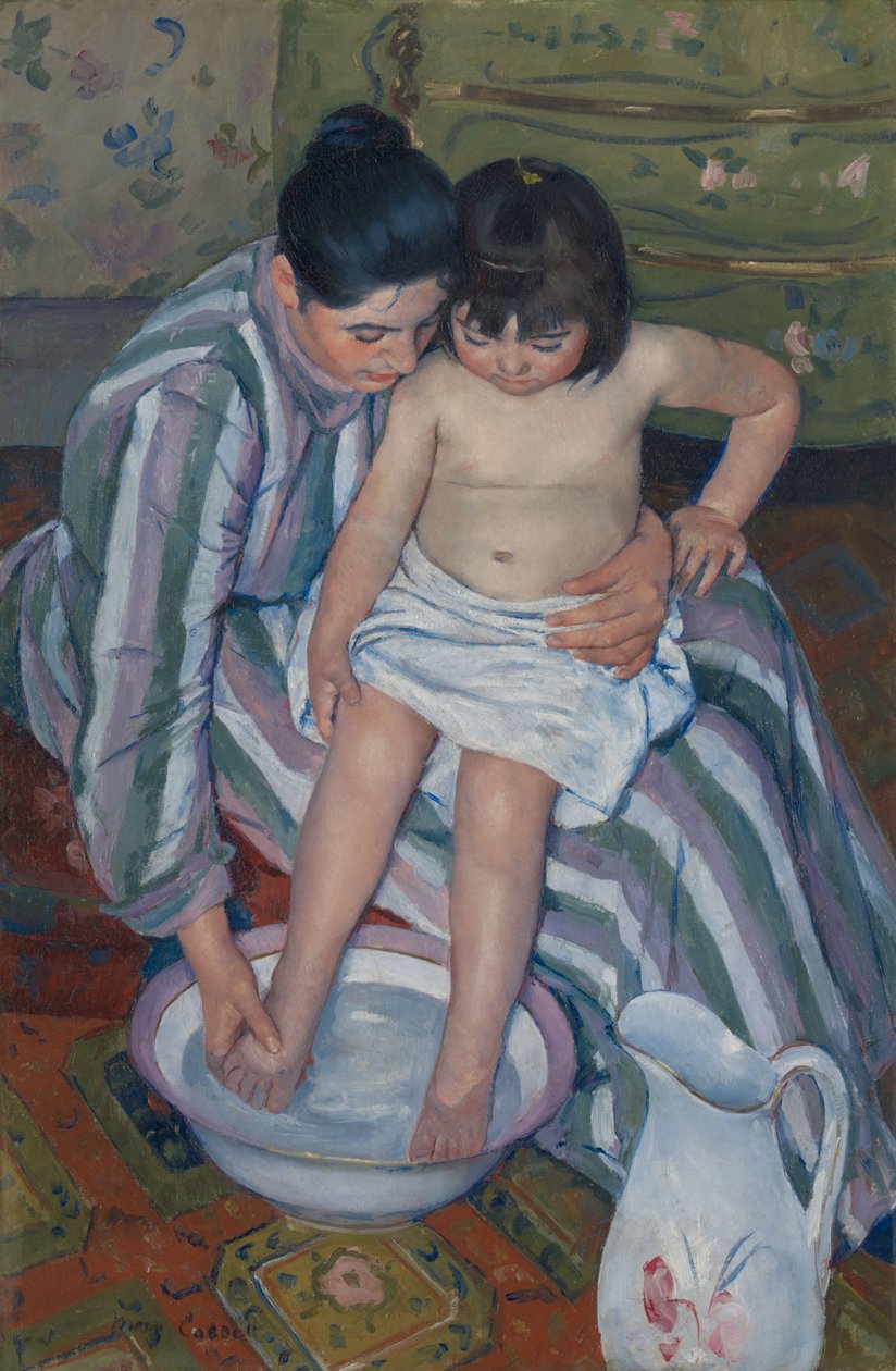 Il bagno del bambino da Mary Cassatt