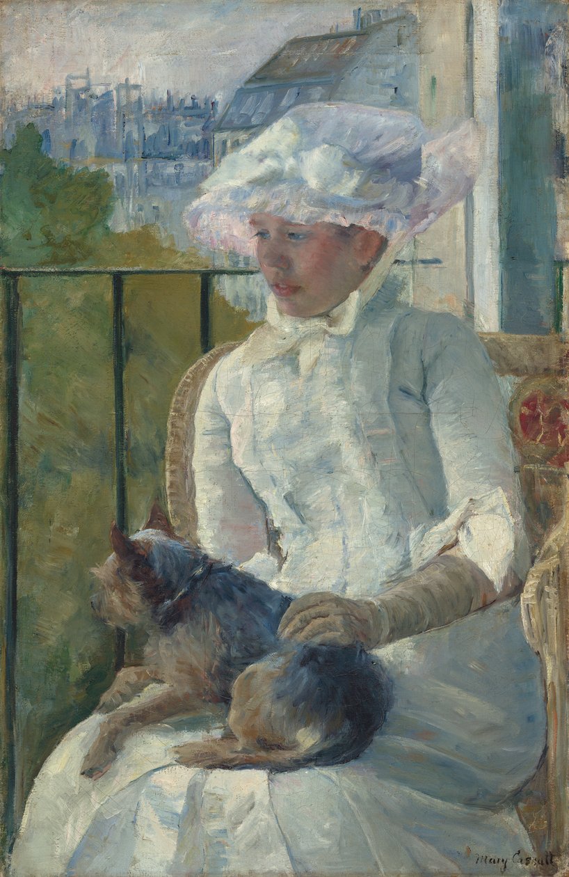 Giovane ragazza alla finestra, c.1883-84 da Mary Cassatt