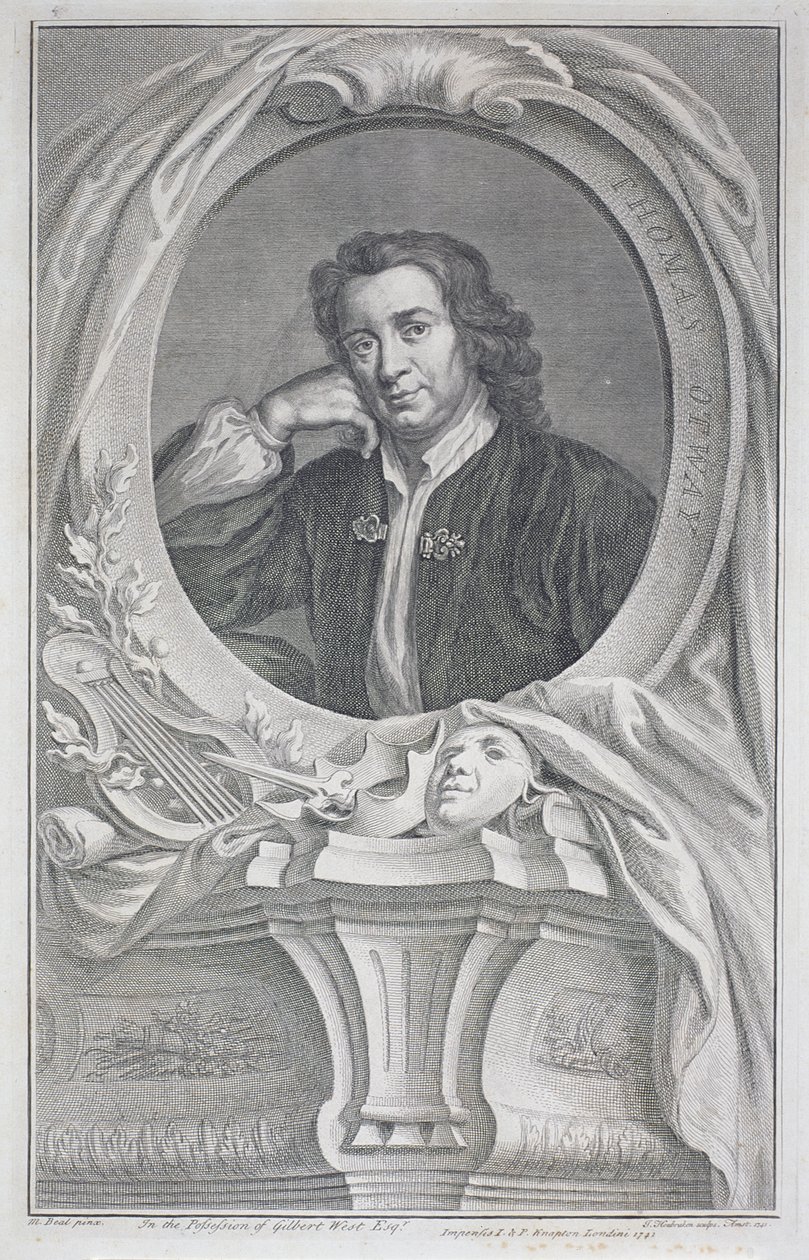 Ritratto di Thomas Otway (1652-85) inciso da Jacobus Houbraken (1698-1780) da Mary (after) Beal