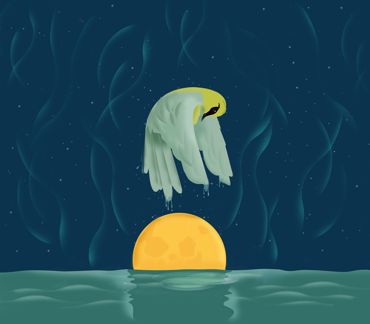 Night Swim, 2016 (digitale) da Mary Ann Smith