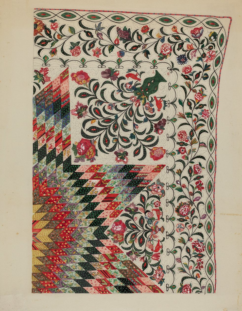 Trapunta Patchwork e Applique da Mary Berner