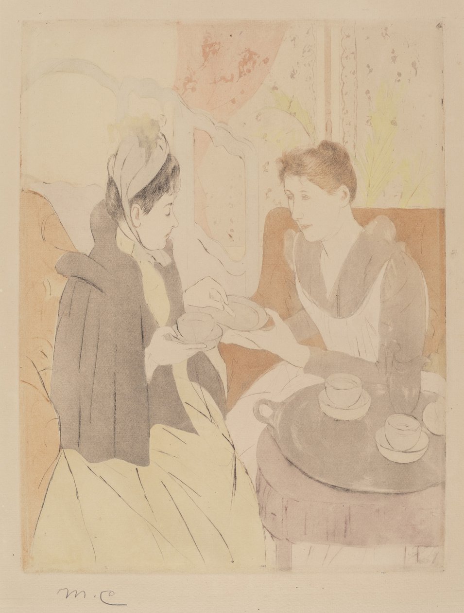 Tè pomeridiano, 1890-1891 da Mary Cassatt